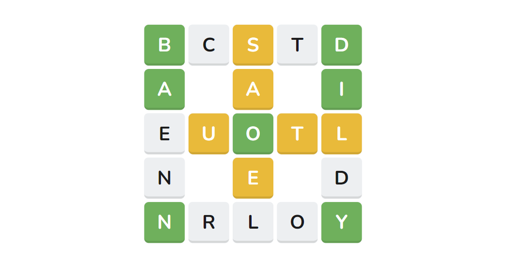 Waffle Daily Word Game